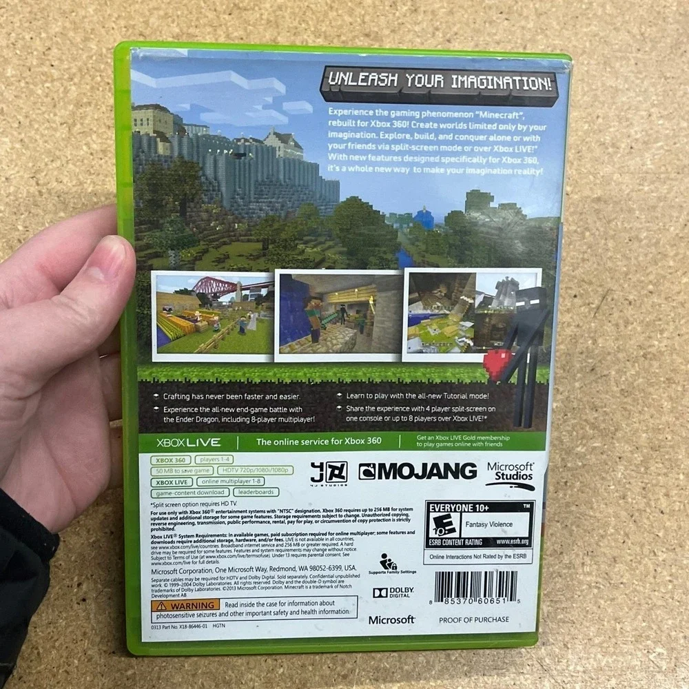 Minecraft Xbox 360 Edition Video Game